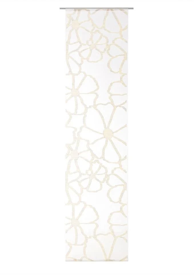 Verdi Schiebegardine Rovena 60x245 cm Gelb/Grau Transparent - Bild 2