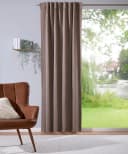 Verdi Verdunkelungsvorhang Frauke Dim-Out Braun 135 x 245 cm Bild 1