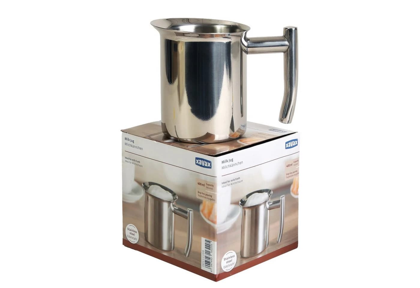 Xavax Milchkännchen Edelstahl 400ml Silber - Bild 2