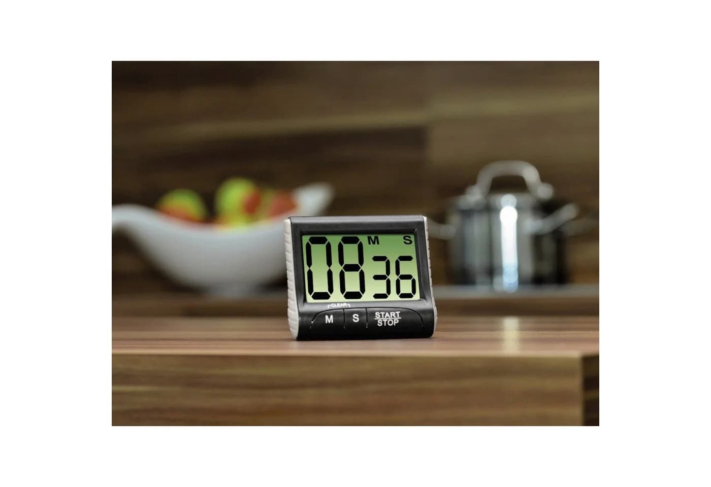 Xavax Digitaler Küchentimer Schwarz Timer & Stopp-Uhr 99:59 min - Bild 1