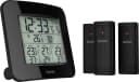 HAMA Wetterstation EWS-Trio mit 3 Sensoren Schwarz DCF-Funkuhr Bild 3