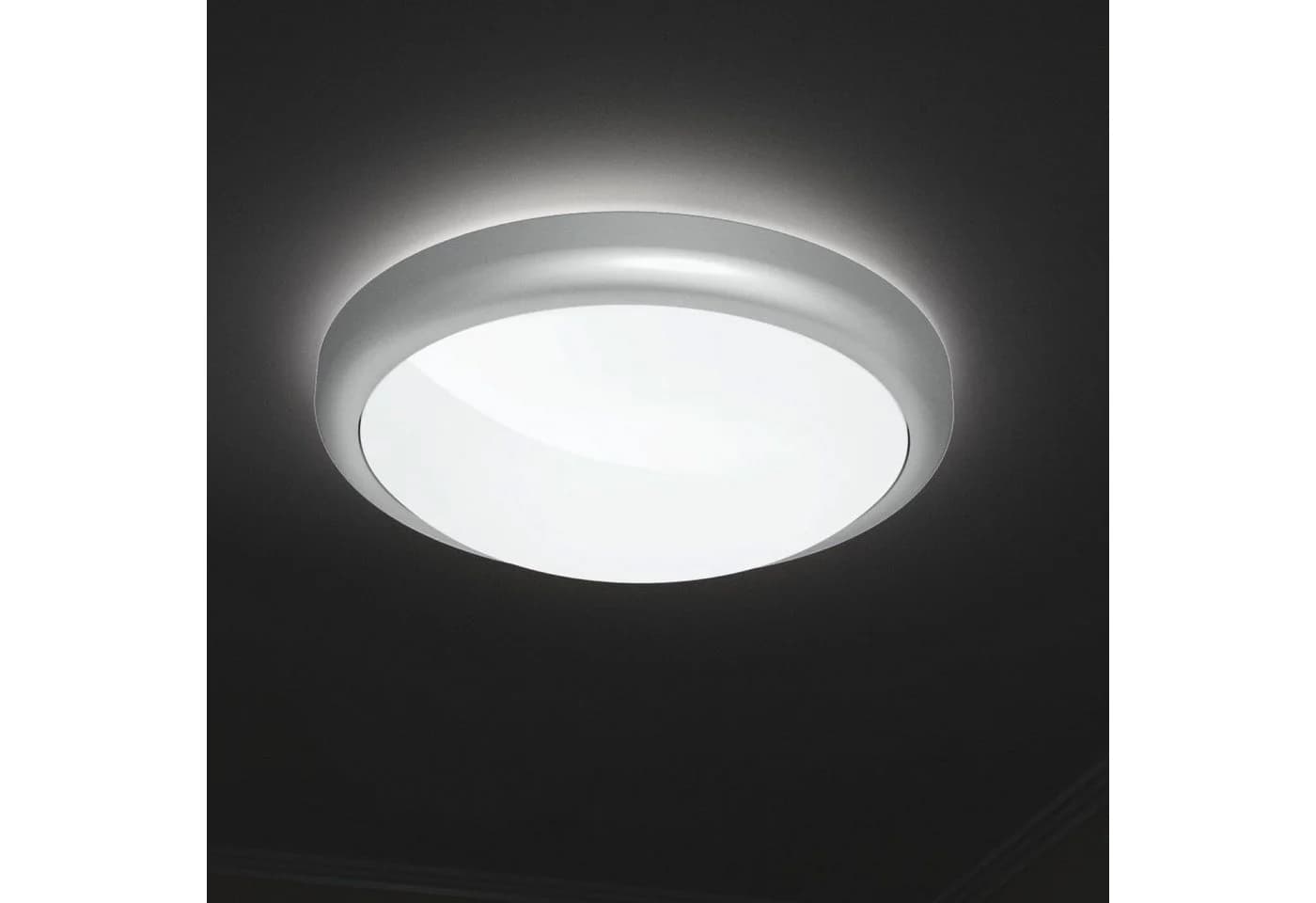 Hama LED Deckenleuchte WiFi Dimmbar Weiss Silber Smart Home - Bild 3