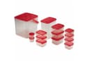 Xavax Frischhaltedosen-Set 18-tlg. Rot Transparent Bild 2