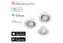 Hama LED Einbaustrahler 3x WiFi Smarte Beleuchtung Dimmbar App Sprachsteuerung Weiß Bild 2
