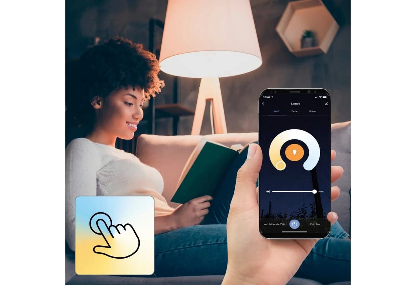 Hama LED Einbaustrahler 3x WiFi Smarte Beleuchtung Dimmbar App Sprachsteuerung Weiß - Bild 5