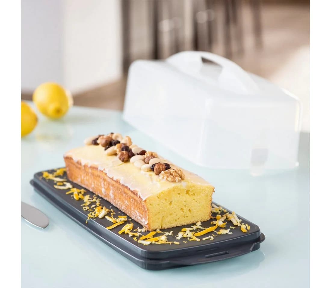 Xavax Kuchentransportbox eckig transparent Kunststoff