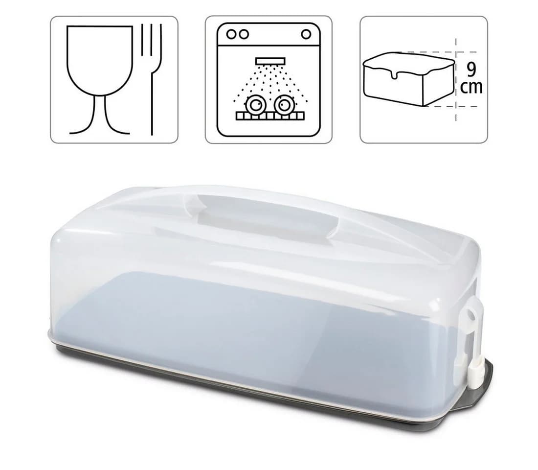 Xavax Kuchentransportbox eckig transparent Kunststoff - Bild 5