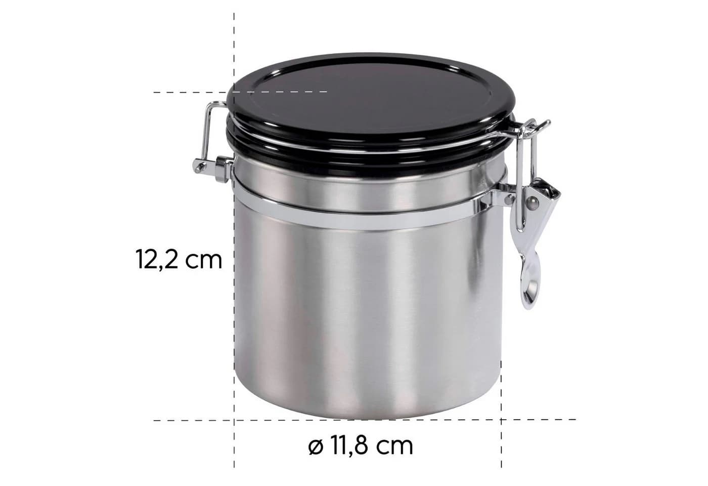 Xavax Kaffeedose Edelstahl 500g Luftdicht Silber - Bild 3