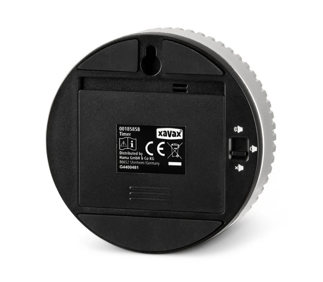 Xavax Küchentimer Rotation Digital Schwarz Silber Magnetisch