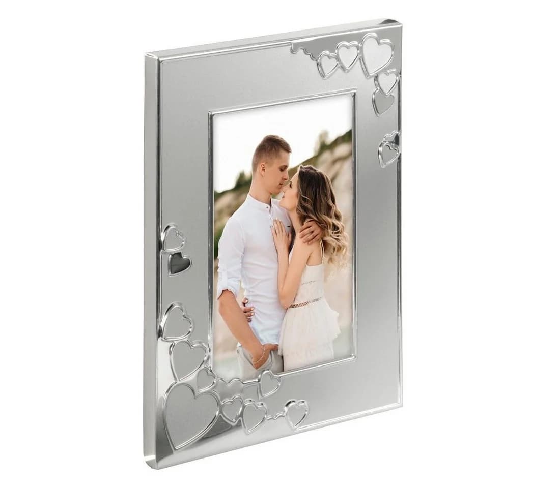 Hama Portraitrahmen 10x15 cm Silber Aluminium Herzen