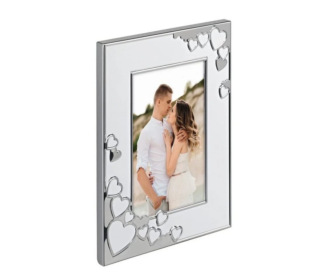 Hama Portraitrahmen Bilderrahmen 10 x 15 cm Silber Aluminium Herz - Bild 5