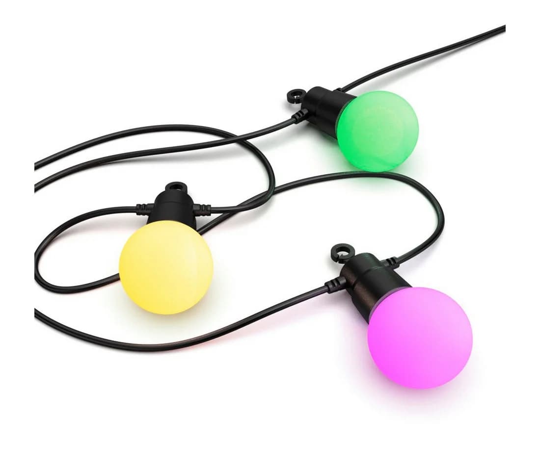 HAMA LED-Lichterkette Outdoor mit App 12 Glühbirnen bunt - Bild 2