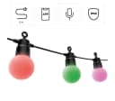 HAMA LED-Lichterkette Outdoor mit App 12 Glühbirnen bunt Bild 4