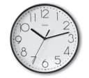 Hama Wanduhr Salina Schwarz 22cm Geräuscharm Analog Bild 2