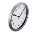 Hama Wanduhr Mallorca Silber Weiß Analog Quarzuhr Bild 1