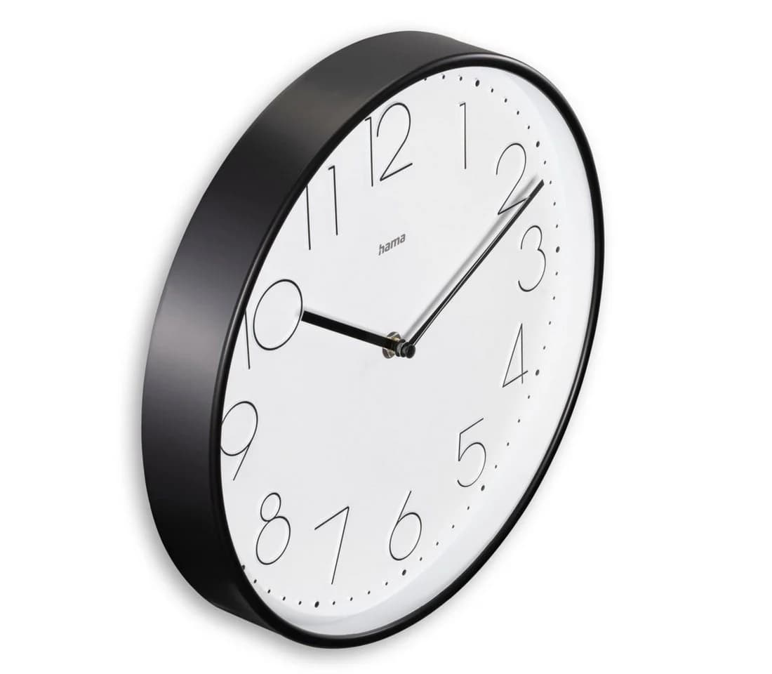 Hama Wanduhr Korsika 30 cm Geräuscharm