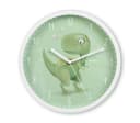 Hama Kinder-Wanduhr Cebu Dinosaurier Grün Weiß Ohne Ticken Bild 2