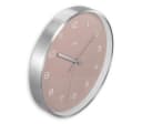 Hama Funkwanduhr Fidschi Silber Rosa Aluminium Bild 1