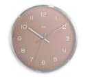 Hama Funkwanduhr Fidschi Silber Rosa Aluminium Bild 2