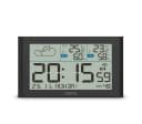 Hama Wetterstation Sylt mit Außensensor, Funk, Wecker, Schwarz Bild 1