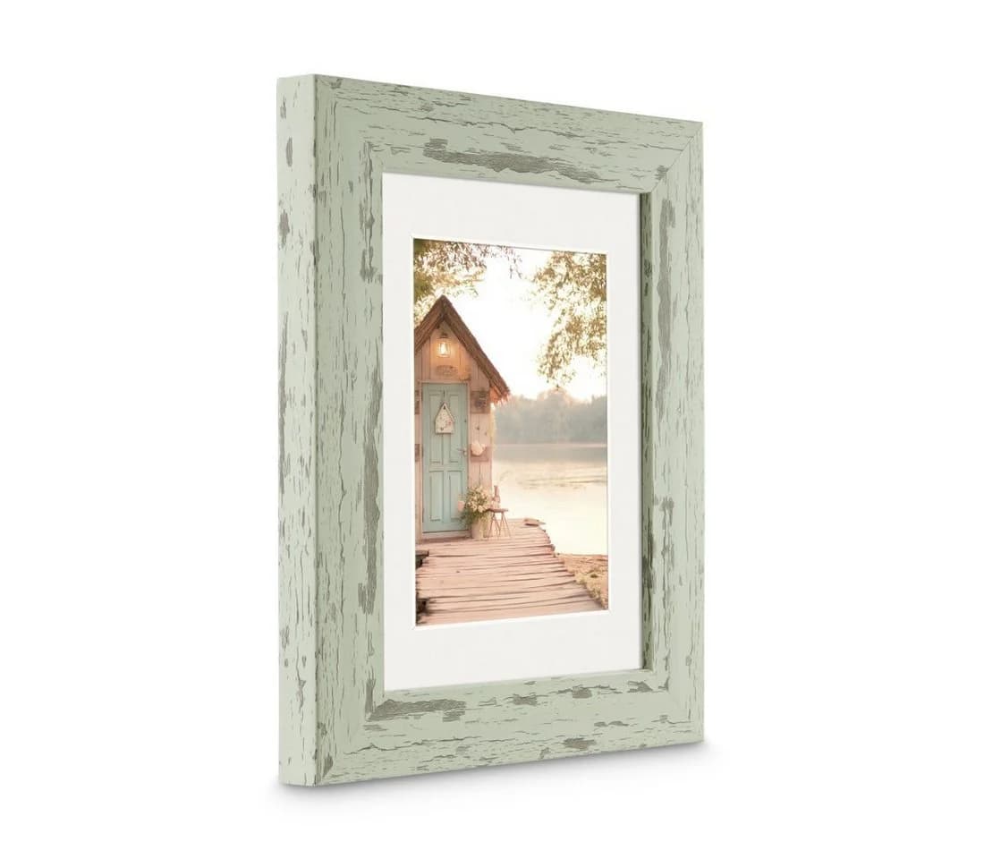 Hama Bilderrahmen Cottage Pastellmint 10x15 cm Shabby-Look