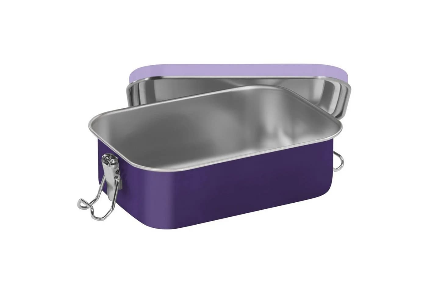 Step by Step Lunchbox Edelstahl 0,8 Liter mit Trennwand