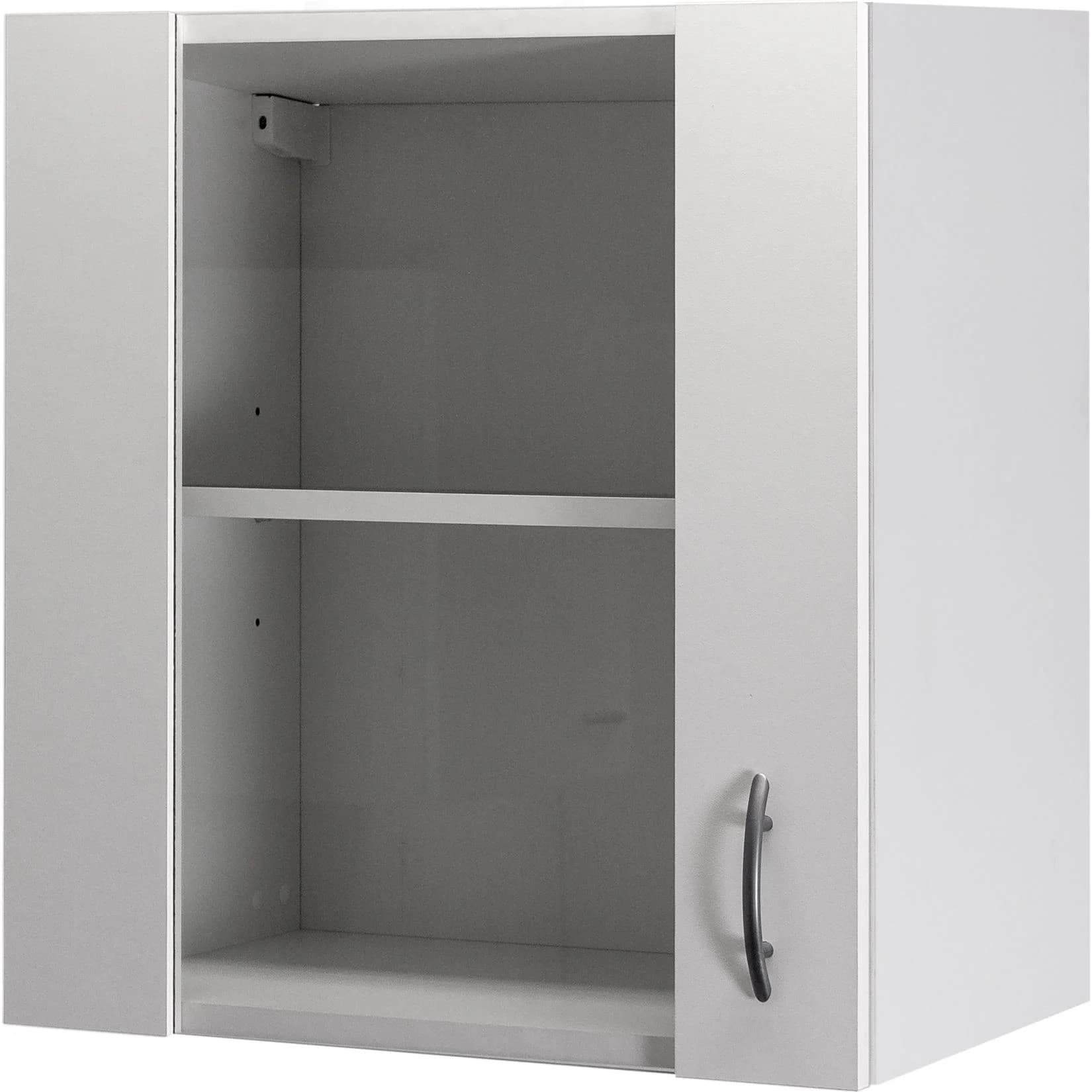 Flex-Well Glashängeschrank Wito Weiß mit Stollenglastüren