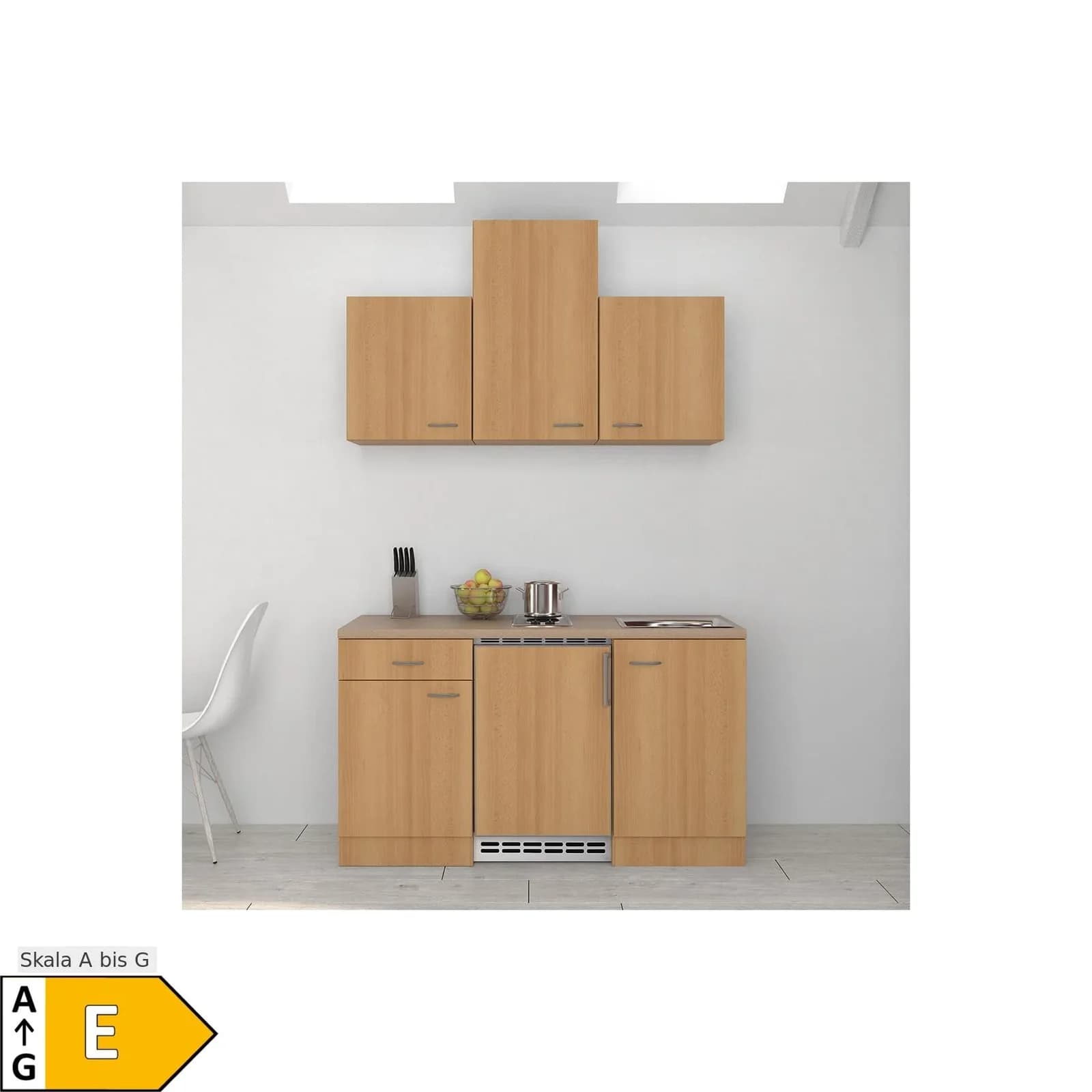 Flex-Well Küchenzeile 150 cm Nano
