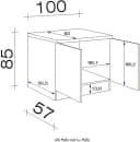 FLEX-WELL Spülenschrank Samoa Weiß 100cm mit Einbauspüle Bild 3