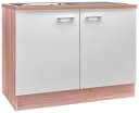FLEX-WELL Spülenschrank Samoa Weiß 100cm mit Einbauspüle Bild 4
