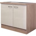 Flex-Well Spülenschrank Nepal 100 cm braun mit Einbauspüle Bild 1
