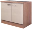 Flex-Well Spülenschrank Nepal 100 cm braun mit Einbauspüle Bild 2