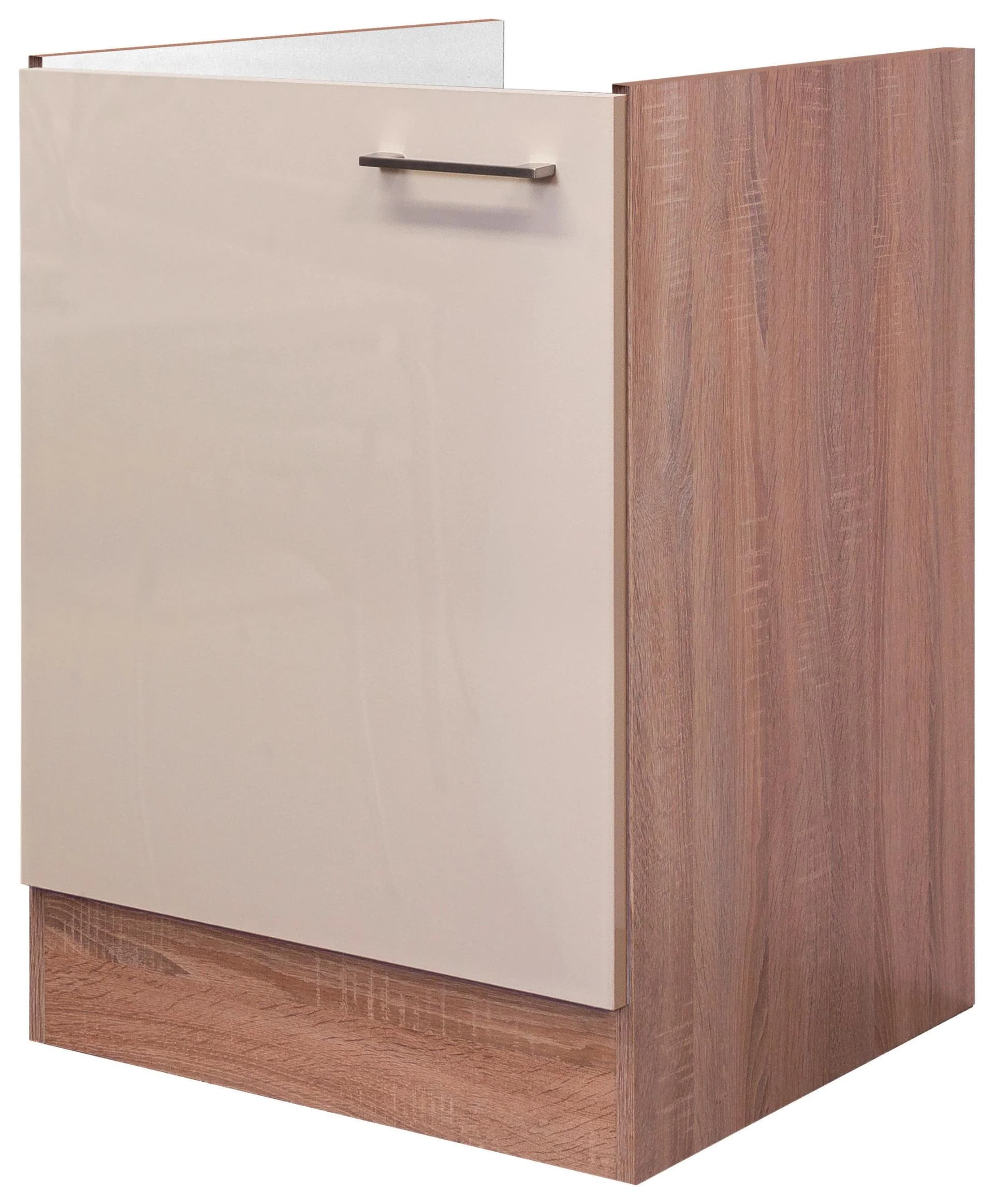 Flex-Well Spülenschrank Nepal Weiß/Braun Edelstahlgriff - Bild 2