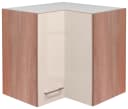 Flex-Well Eck-Hängeschrank Nepal Weiß/Silber mit Metallgriff Bild 2