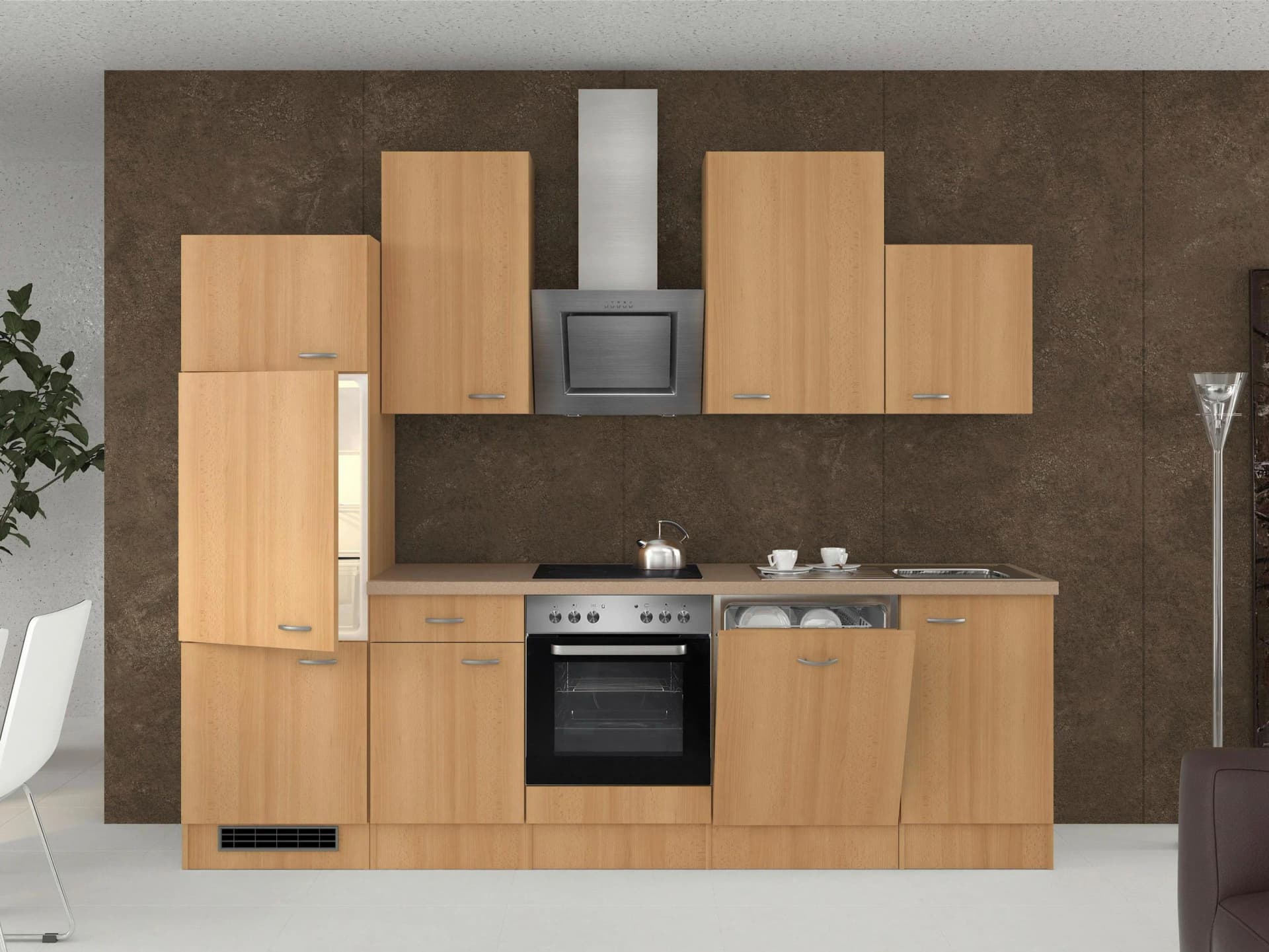 Flex-Well Küchenzeile 280 cm Modern - Bild 2