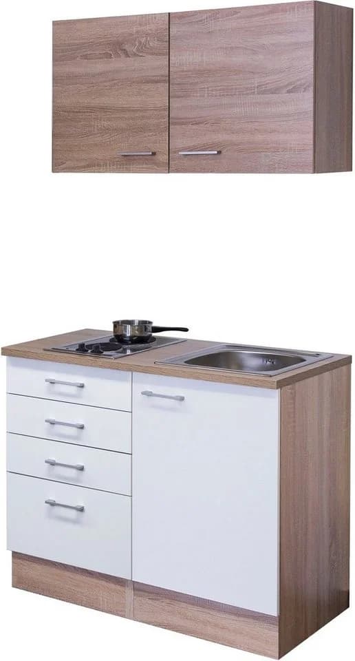 Flex-Well Küchenzeile Samoa 100 cm mit Kochfeld und Spüle - Bild 2