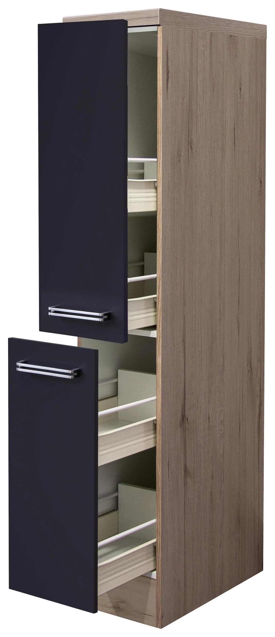Flex-Well Apothekerschrank Antigua Anthrazit Eiche Holzwerkstoff - Bild 2