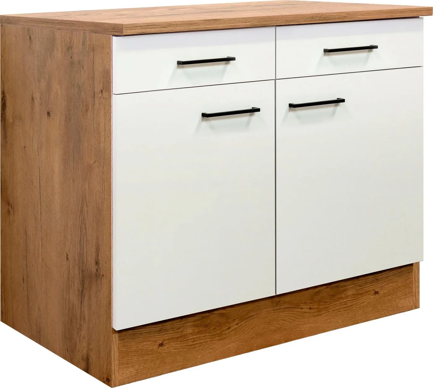FLEX-WELL Unterschrank Vintea Beige Seidenmatt 100cm - Bild 2