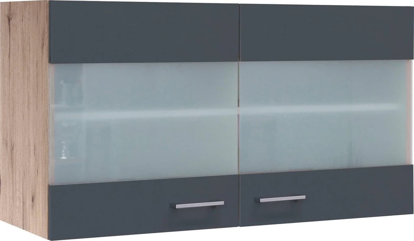 FLEX-WELL Glashängeschrank Morena Grau mit Glastüren - Bild 2