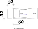 Flex-Well Klapphängeschrank Morena Modern Eiche Grau Bild 4