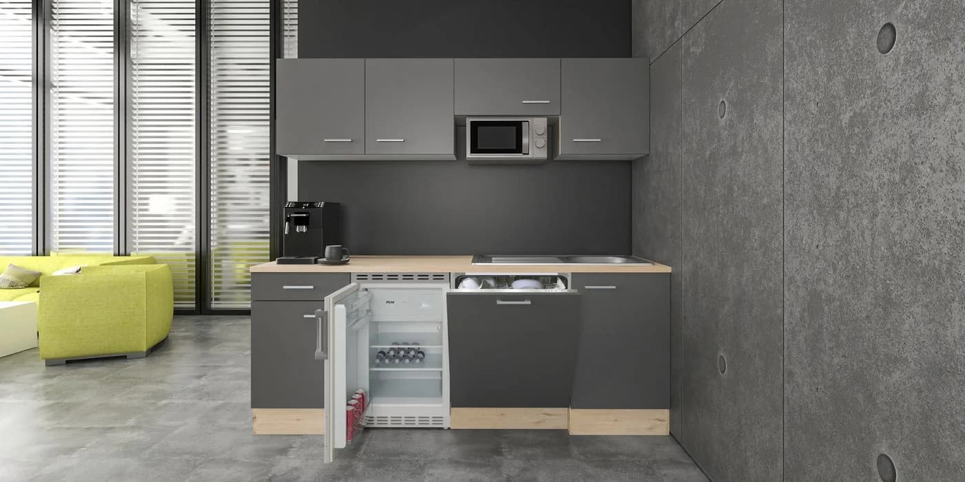 Flex-Well Küchenzeile Morena Grau Modern mit Geschirrspüler - Bild 2