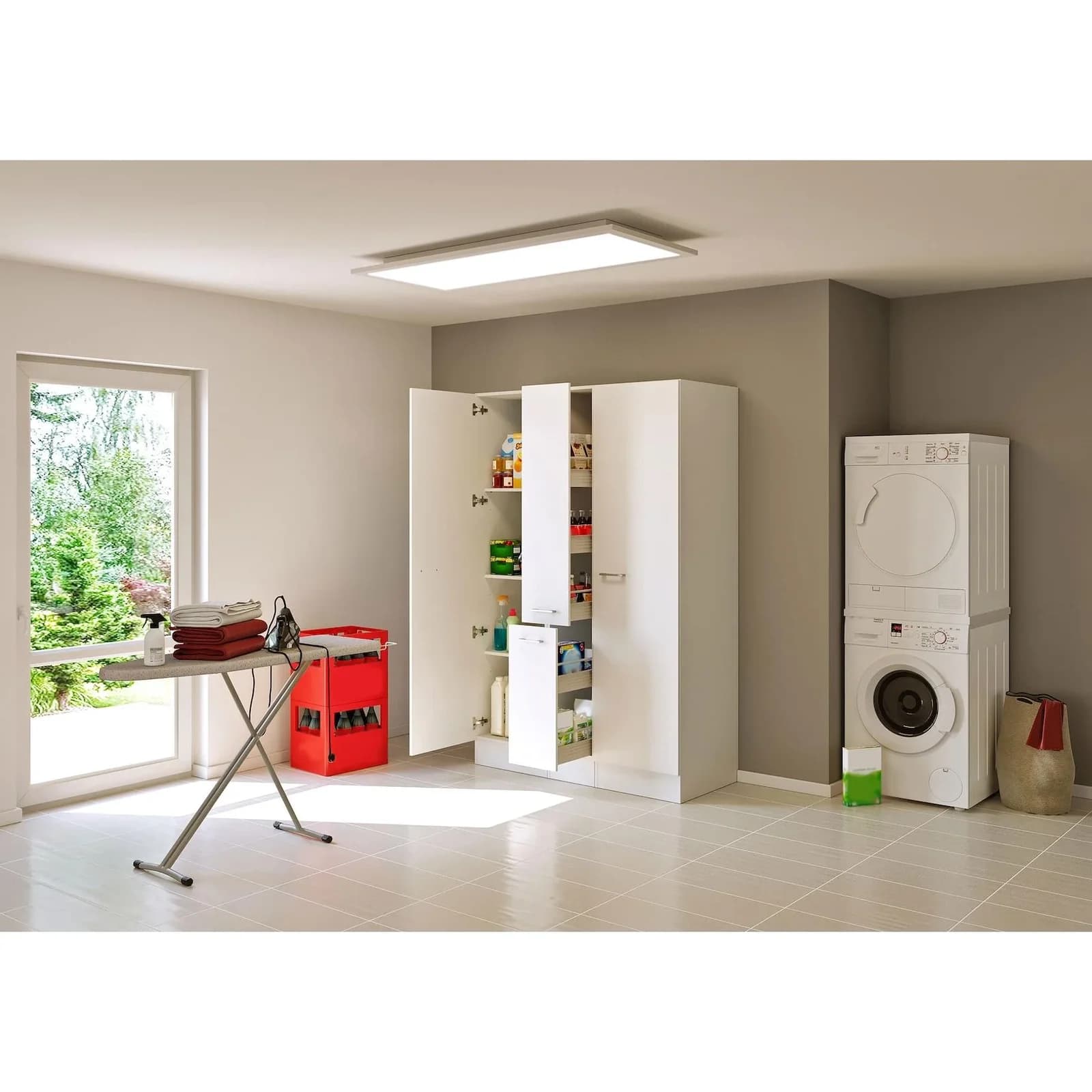 Flex-Well Mehrzweckschrank-Set LUCCA 3-teilig Weiß