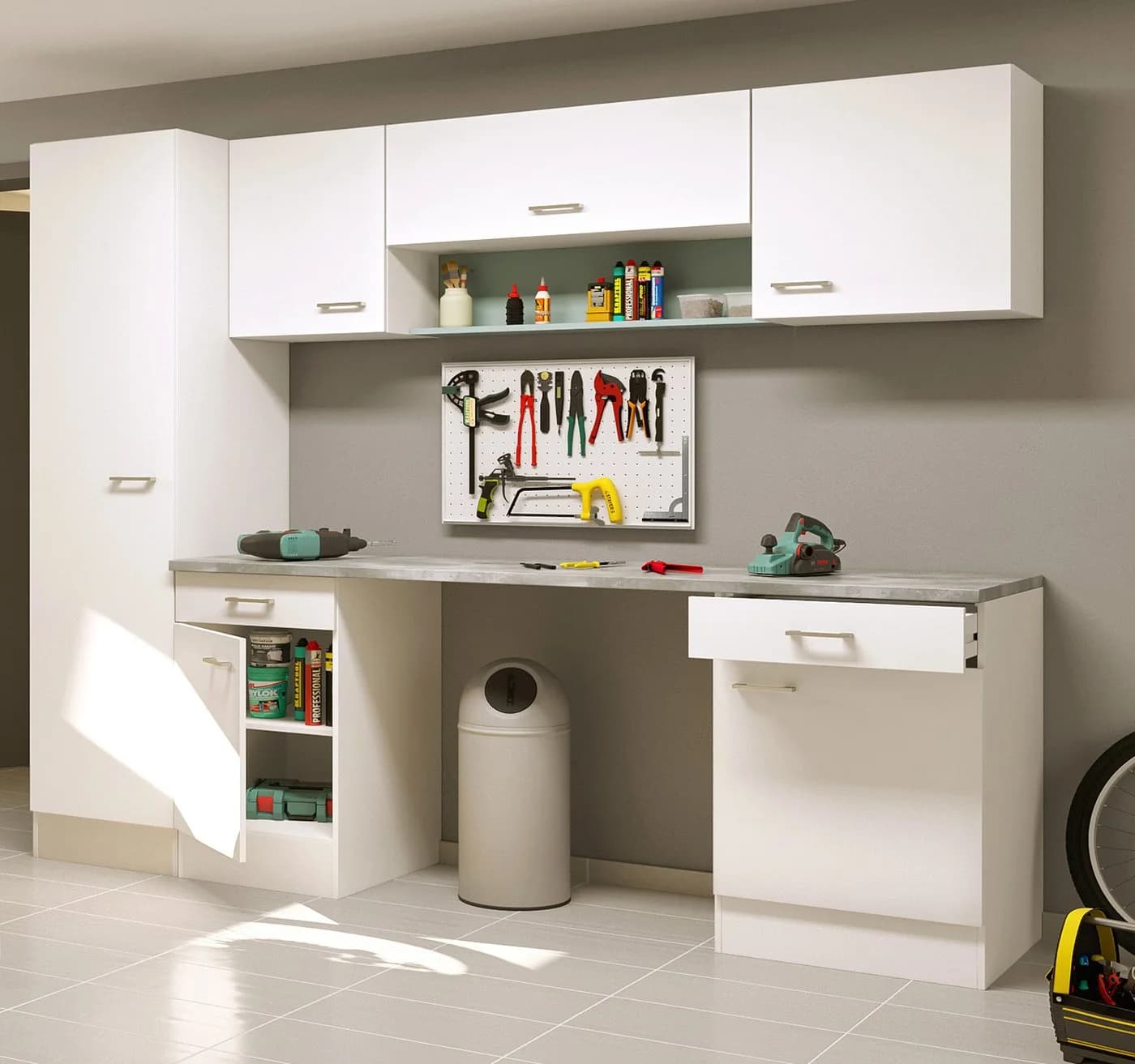 Flex-Well Mehrzweckschrank-Set LUCCA 8-teilig Weiß - Bild 2