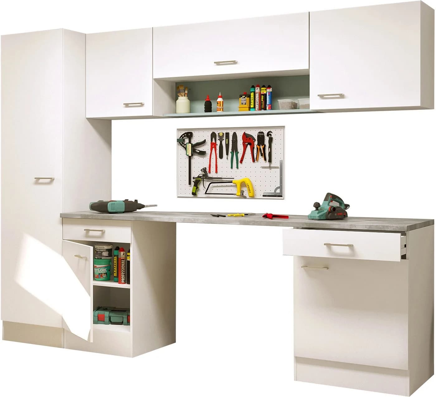 Flex-Well Mehrzweckschrank-Set LUCCA 8-teilig Weiß - Bild 3