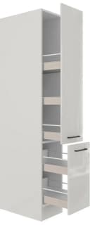FLEX-WELL Apothekerschrank Lund Grau Glänzend Bild 1
