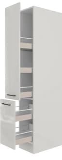 FLEX-WELL Apothekerschrank Lund Grau Glänzend Bild 2