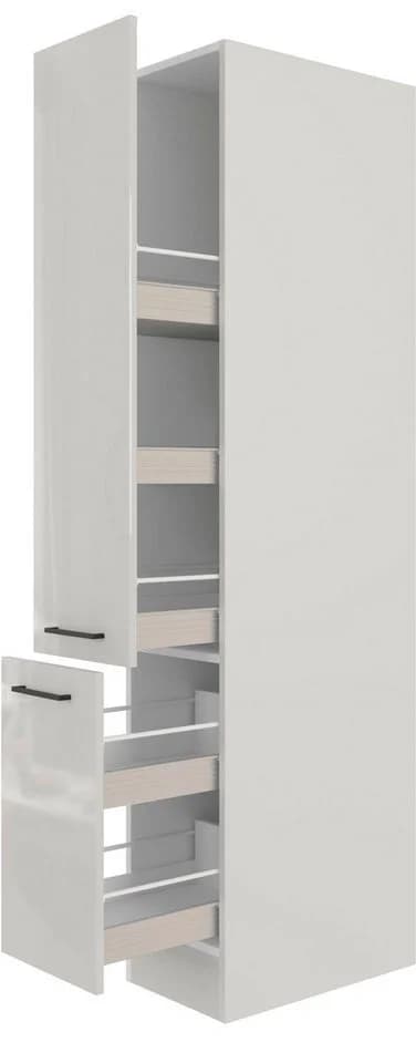 FLEX-WELL Apothekerschrank Lund Grau Glänzend - Bild 2