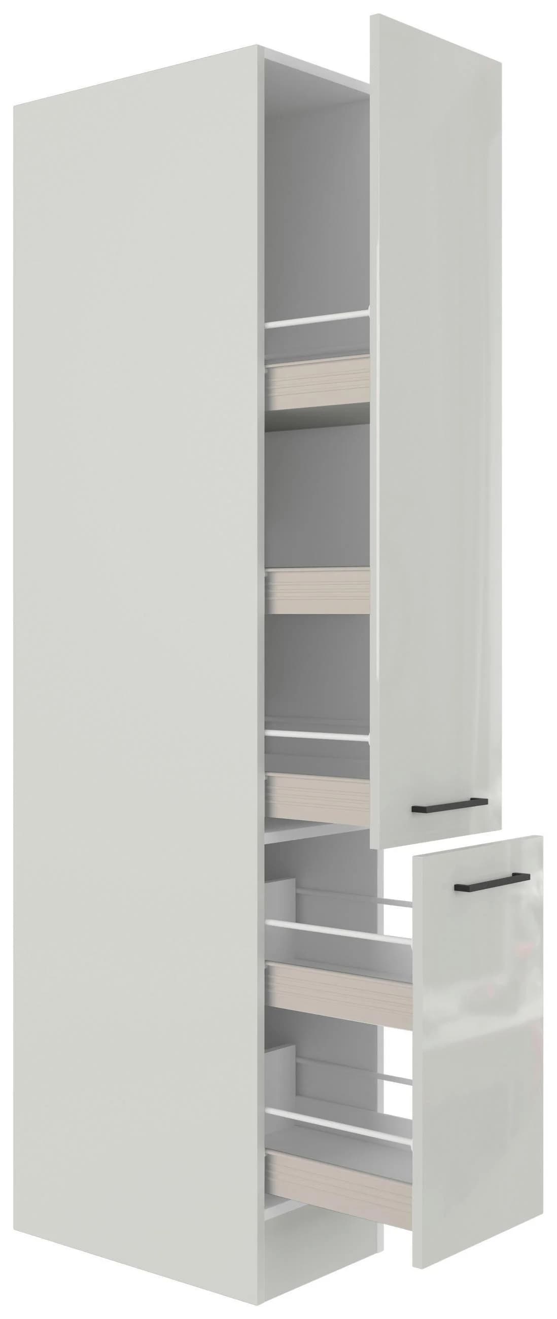 FLEX-WELL Apothekerschrank Lund Grau Glänzend - Bild 3