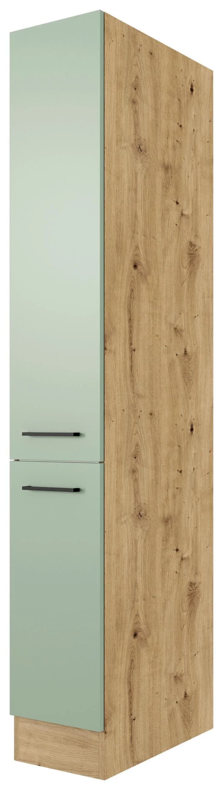 Flex-Well Apothekerschrank Cara Schilfgrün Artisan Eiche - Bild 3