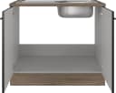 Flex-Well Spülenschrank Capri Schwarz mit Spüle Bild 3